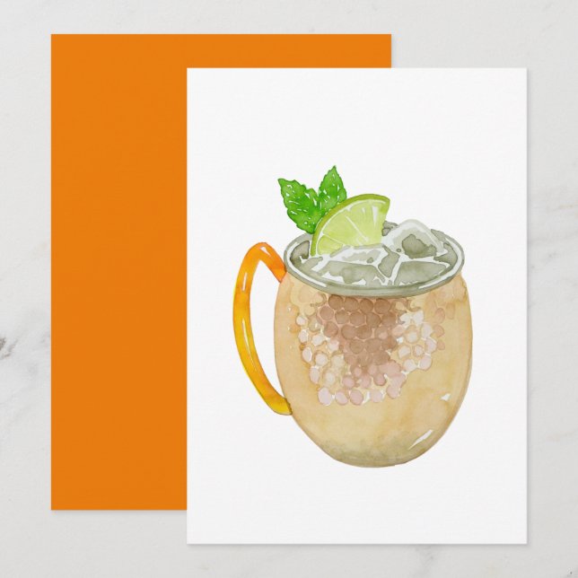 Moscow Mule Invitations (Front/Back)