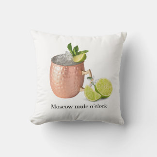 Moscow Mule O'clock Outdoor Pillow