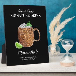 Moscow Mule • PERSONALIZE this Signature Drink Plaque