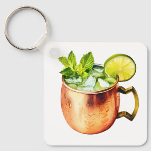 Moscow Mule With Lime Keychain