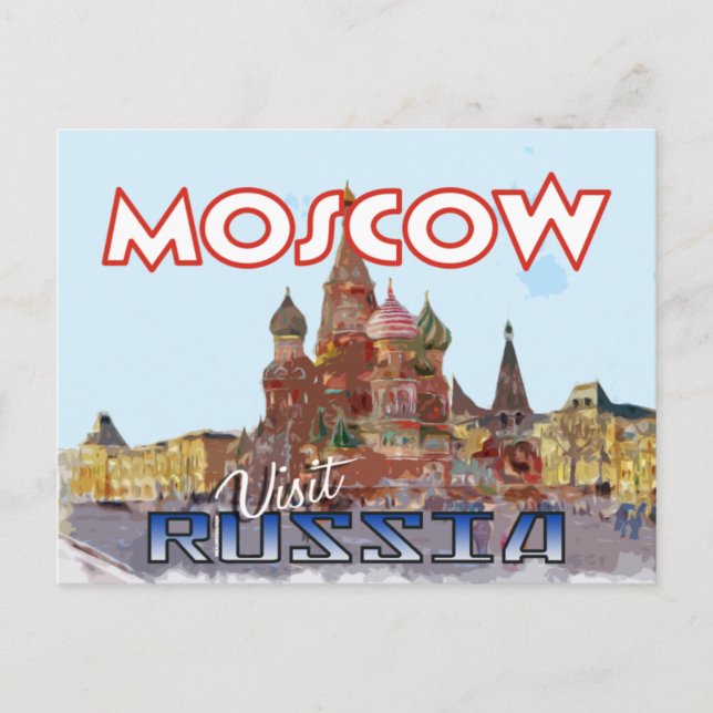 Moscow, postcard from serie Visit Russia (Front)