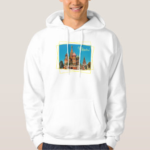 Moscow Red Square St Basil's Russia Hoodie Top