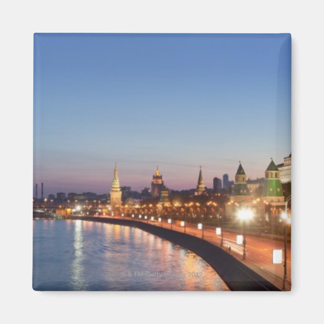 Moscow River at Dusk Magnet (Front)