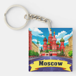 🧲 Moscow Russia Explorer Keepsake Keychain