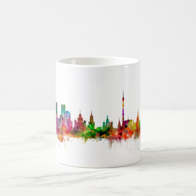 Moscow Russia Skyline Coffee Mug (Center)