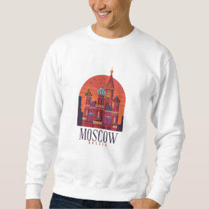 Moscow Russia Skyline Sweatshirt