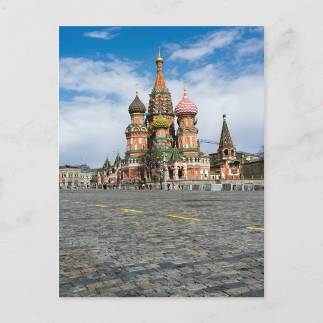 Moscow, Saint-Basil cathedral Postcard (Front)