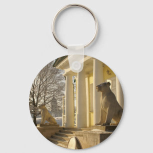 Moscow. Winter. lion sculpture Keychain