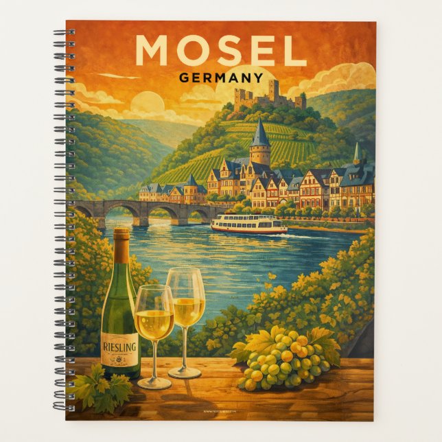 Mosel River Germany Vintage Travel Art (Devant)