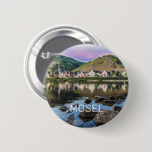Moselle Ediger Eller Sunset River Cochem Souvenir 2 Inch Round Button