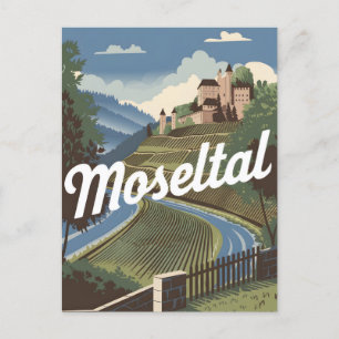 Moseltal Moselle Valley vintage Postcard