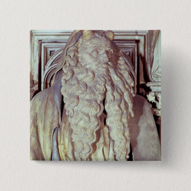 Moses 2 Inch Square Button (Front)