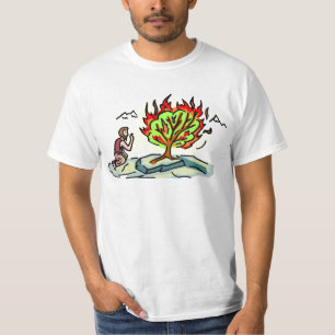 Moses and burning bush Christian artwork T-Shirt