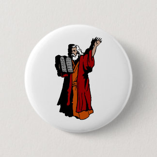 Moses and ten commandments 2 inch round button
