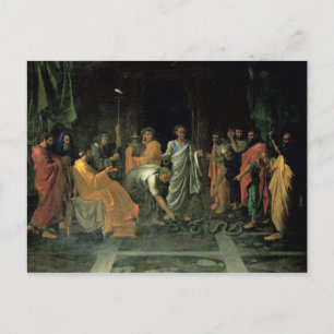 Moses and the Brazen Serpent (oil on canvas) Postcard