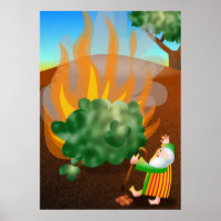 Moses and The Burning Bush Bible Story