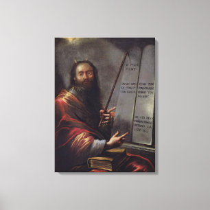 Moses and the Tablets of the Law Canvas Print