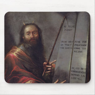 Moses and the Tablets of the Law Mouse Pad