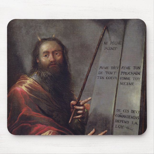 Moses and the Tablets of the Law Mouse Pad (Front)