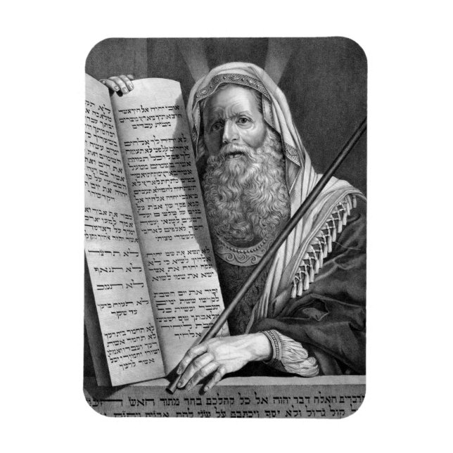 Moses and the Ten Commandments Magnet (Vertical)