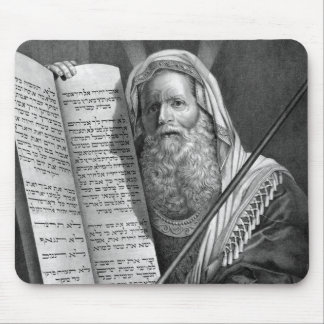 Moses and the Ten Commandments Mouse Pad