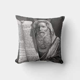 "Moses and the Ten Commandments" pillow