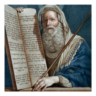 Moses and the Ten Commandments Poster