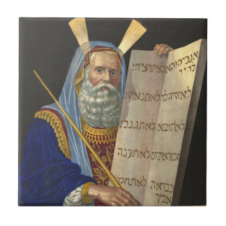"Moses and the Ten Commandments" tile