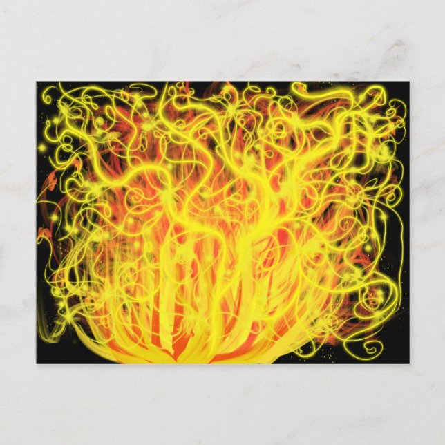 Moses Burning Bush Fire Christian Prophetic Art Postcard (Front)