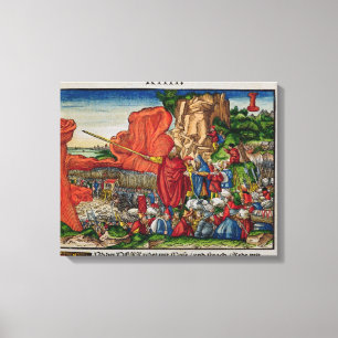 Moses crossing the Red Sea Canvas Print
