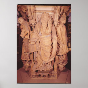 Moses, detail from the hexagonal pedestal poster