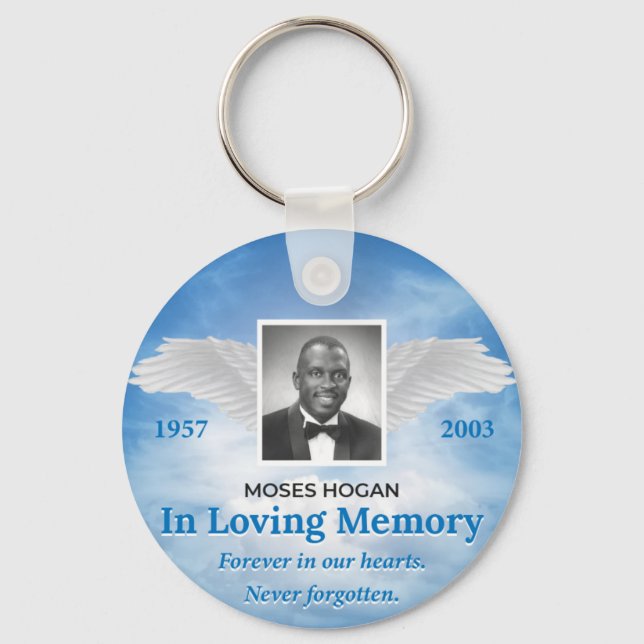 Moses Hogan Keychain, Basic Button Keychain (Front)