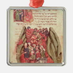 Moses leads the Children of Israel across Metal Ornament