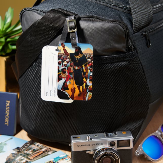 Moses Leads The People Luggage Tag (Front & Back)
