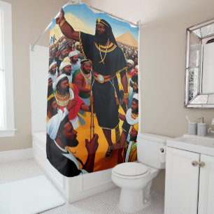 Moses Leads The People Out Of Egypt Shower Curtain