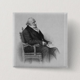 Moses Montefiore 2 Inch Square Button