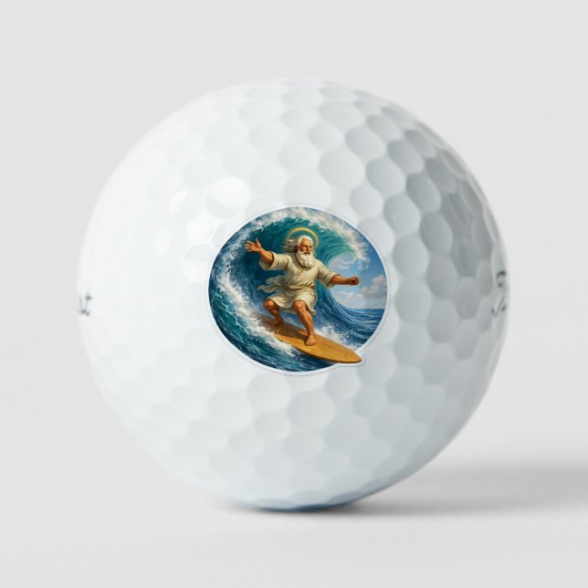 Moses novelty golf ball product description (Front)