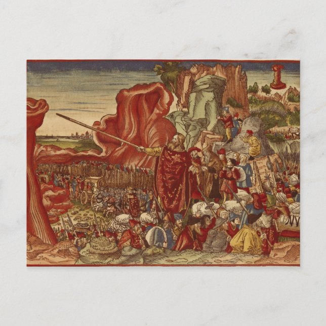 Moses parting the Red Sea Postcard (Front)