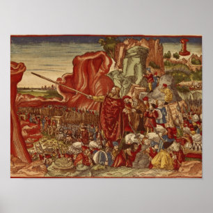 Moses parting the Red Sea Poster