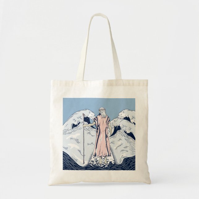 Moses Parting the red sea Tote Bag (Front)