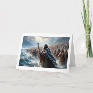 Moses Parting The Red Ses, Holiday Card