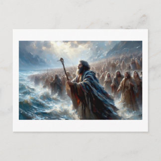 Moses Parting The Red Ses, Postcard