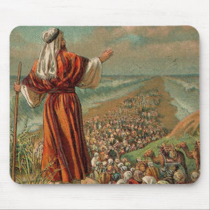 Moses Parts the Red Sea Mouse Pad