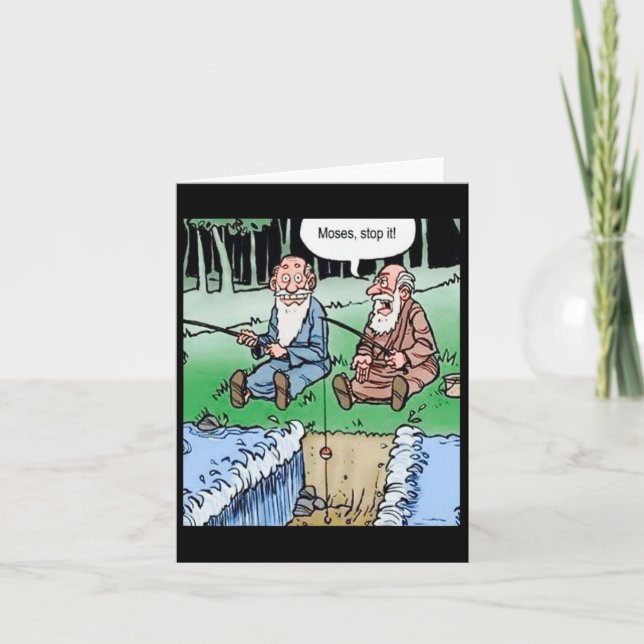 Moses Pole Fishing  Card (Front)