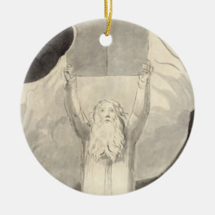 Moses Receiving the Law, c.1780 (brush and black i Ceramic Ornament