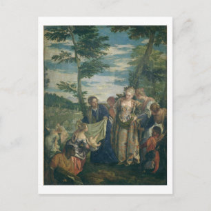 Moses Rescued from the Nile, 1580 (oil on canvas) Postcard