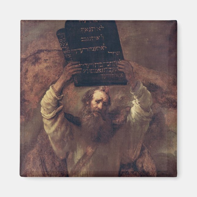 Moses Smashing the Tablets of the Law, 1659 Magnet (Front)