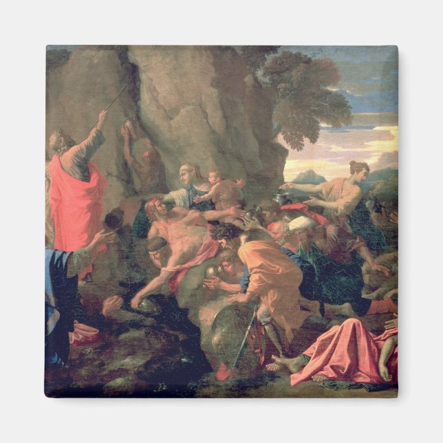Moses Striking Water from the Rock, 1649 Magnet (Front)