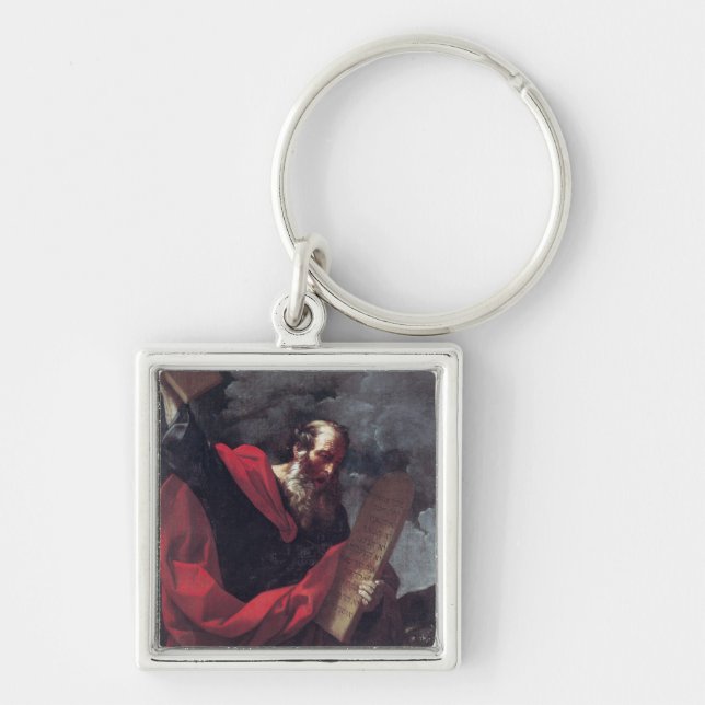 Moses with the Tablets of the Law Keychain (Front)