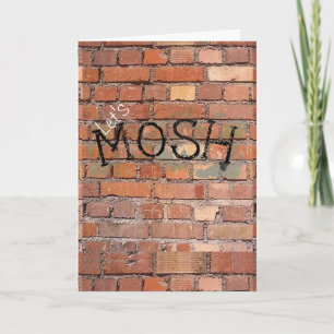 Mosh carte d'anniversaire de graffiti